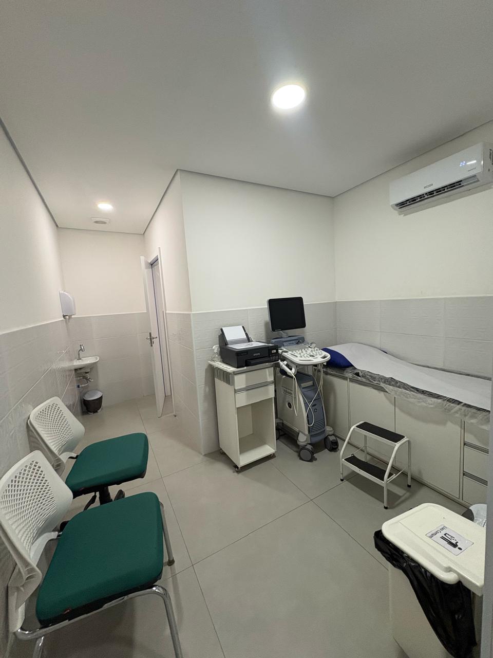 Sala de ultrassom e exames